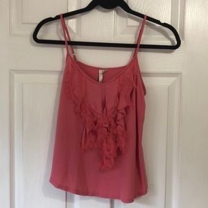 LC Lauren Conrad Ruffle Tank Top